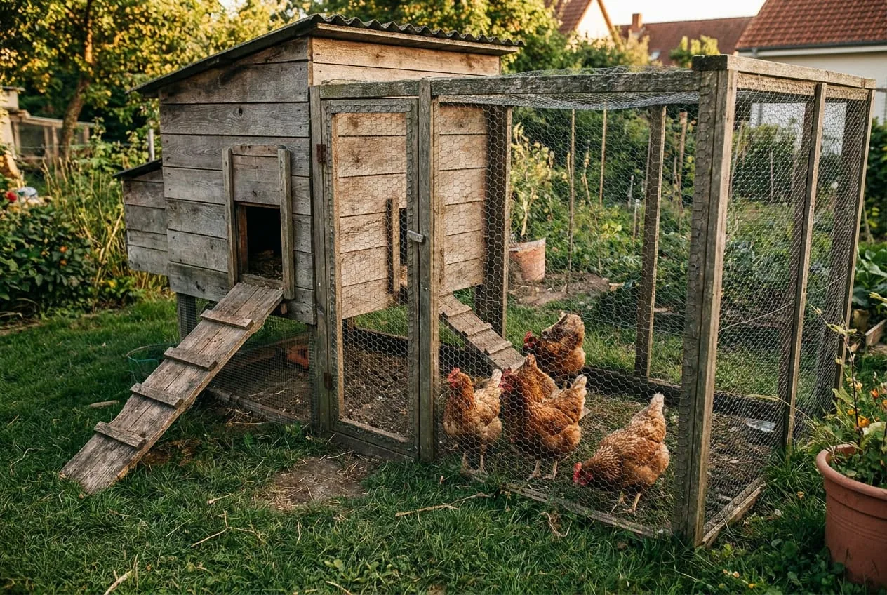 DIY Backyard Chicken Coop for 4–6 Hens
