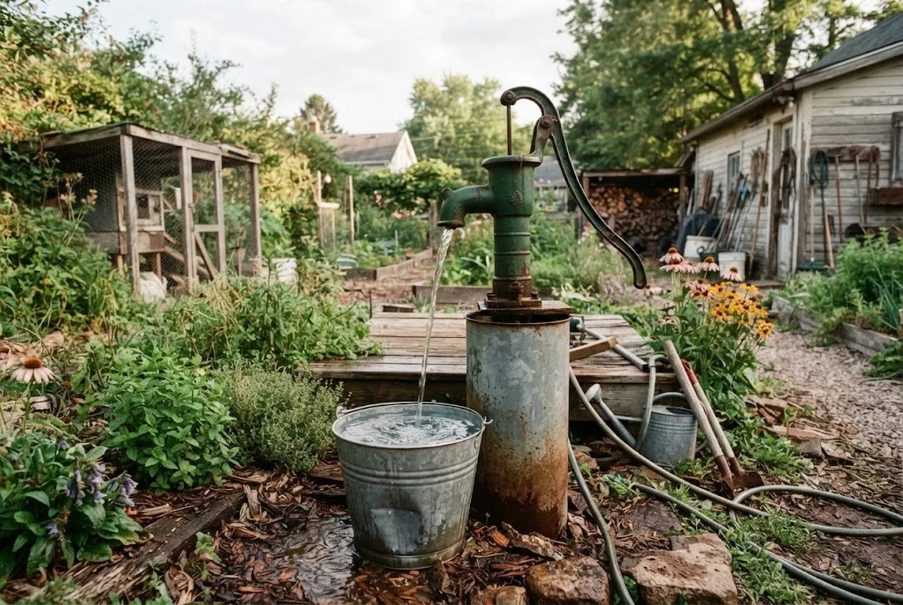 How to Pump Well Water by Hand When the Grid Goes Down