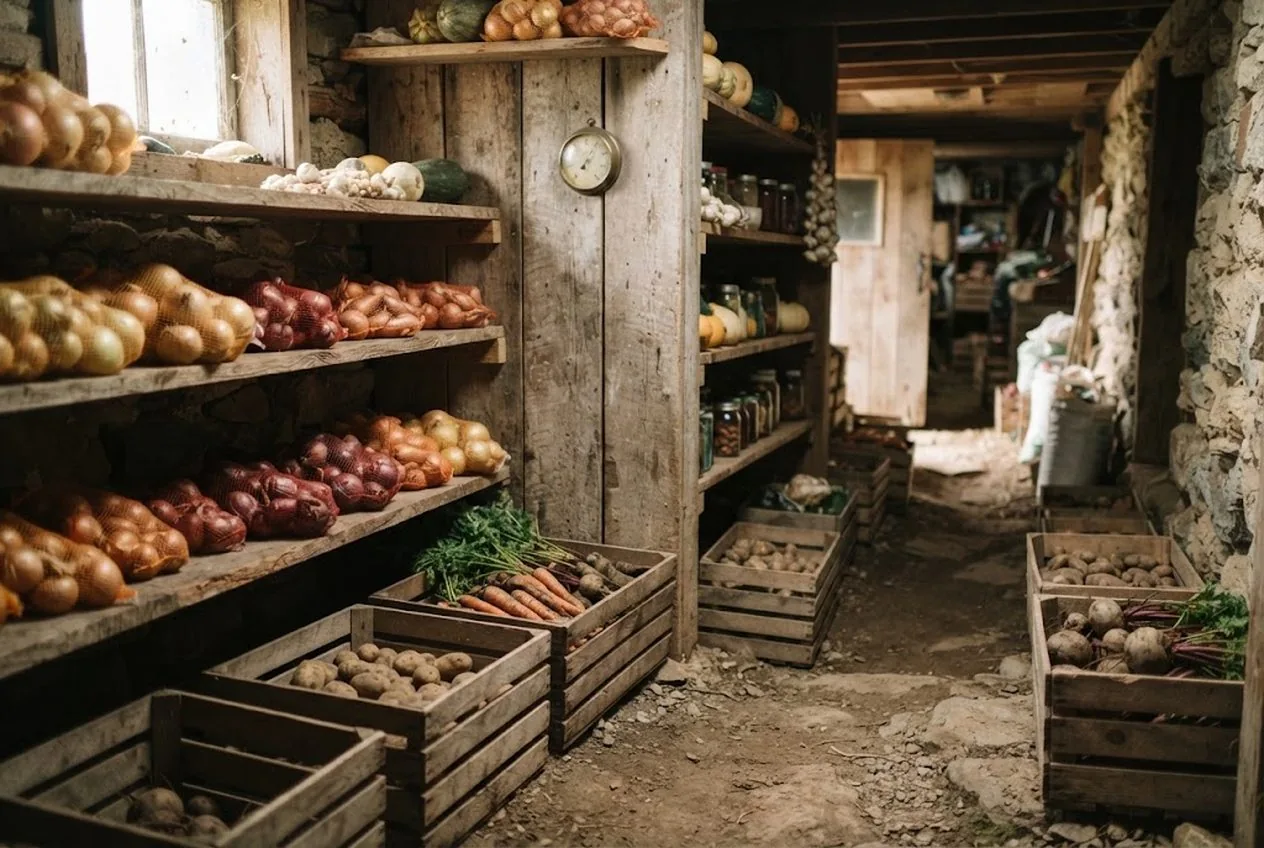 How to Organize a Root Cellar for Winter: Airflow and Layout