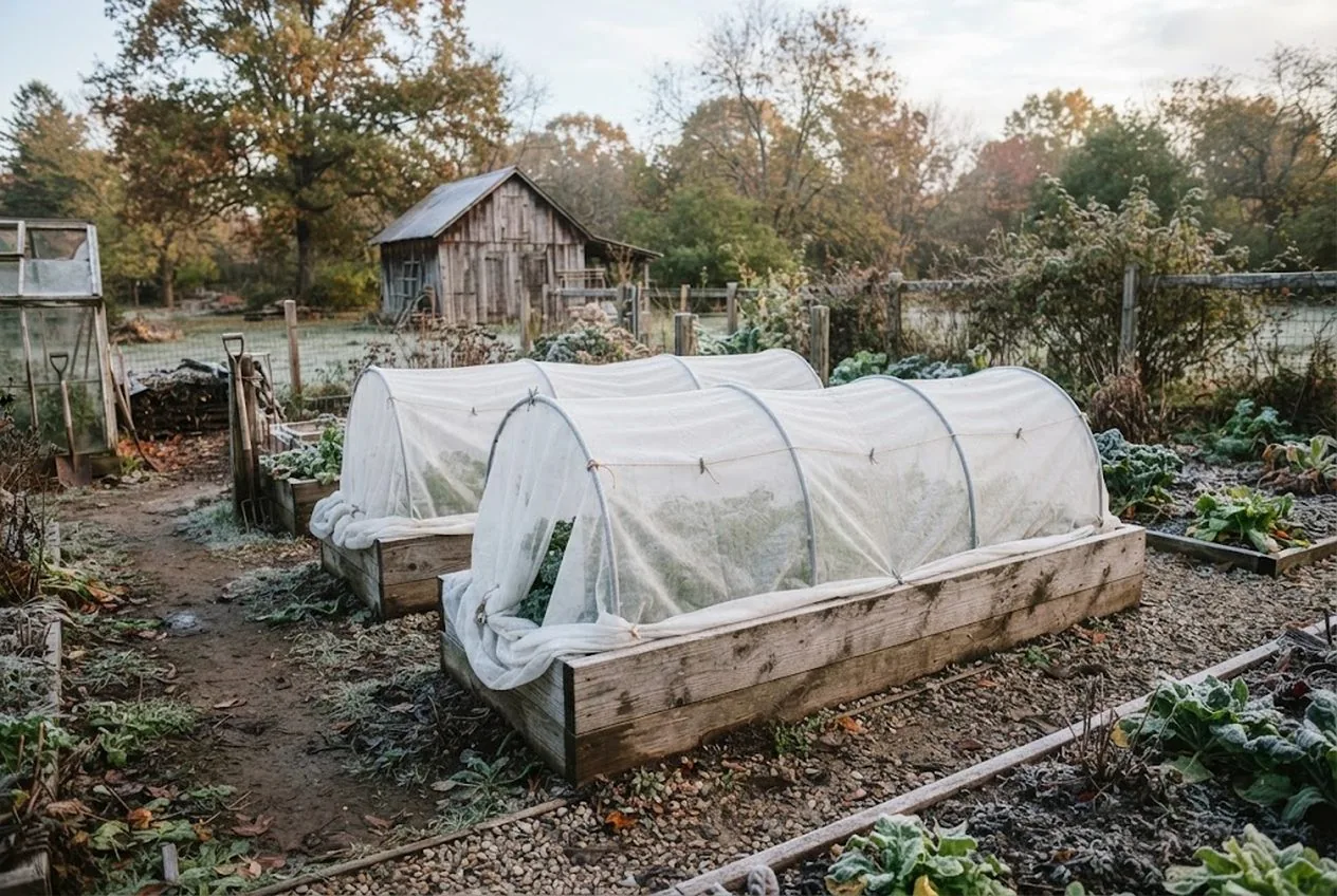 How to Use Row Covers for Fall Frost Protection