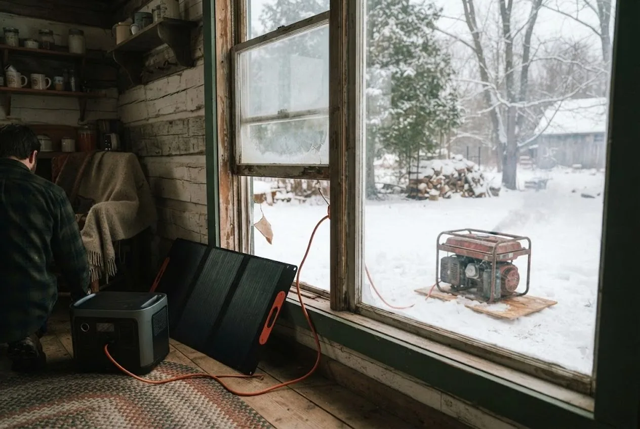 Solar Generator vs Gas Generator: Which for Winter Backup?